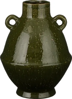 Image de Mica Decorations Vase Elena - 26x26x34 cm - Céramique - Vert