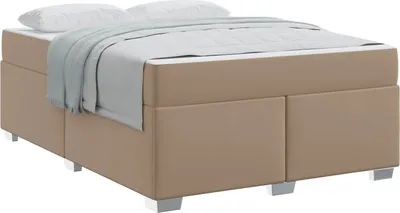 Immagine prodotto di vidaXL Struttura letto con materasso Cappuccino 140 x 200 cm tessuto
