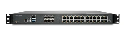 Zdjęcie produktu dla SonicWALL NSA 4700 - 18000 Mbit/s - 11000 Mbit/s - 3DES - 128-bit AES - 192-bit AES - 256-bit AES - DES - MD5 - SHA-1 - TCP/IP - UDP - ICMP - HTTP - HTTPS - IPSec - ISAKMP/IKE - ISAKMP/IKE - SNMP - DHCP - PPPoE - L2TP - PPTP - RADIUS - IEEE 802.3 - BGP - BGP4 - OSPF -