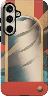 Produktbild von Surreales Spiralportal mit Bäumen und Kugeln – Hülle Kompatibel mit Samsung Galaxy S24 Plus
