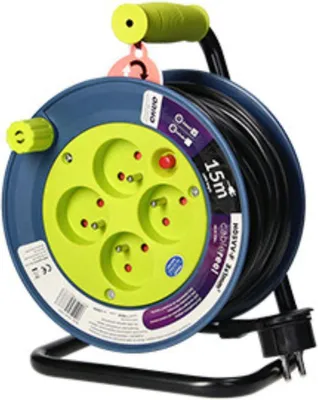 Obrázek produktu pro Prodlužovací přívod ORNO OR-AE-1339/L, 15m, 4x zásuvka, H05VV-F 3x1 PVC