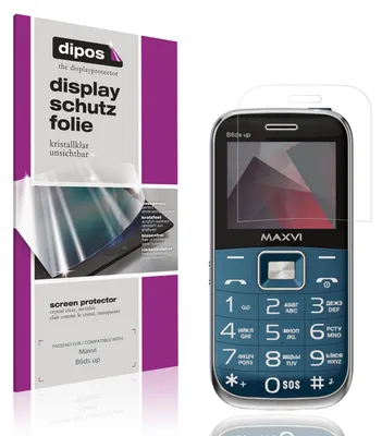 Produktbild von 4x Schutzfolie für Maxvi B6ds up klar Displayschutzfolie Folie Display Schutz dipos