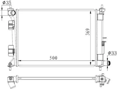 Image de NRF 59263 Radiateur refroidissement moteur