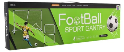 Image de But de football 2 en 1 + ballon en plastique dans une boîte de 66 x 21 x 7 cm