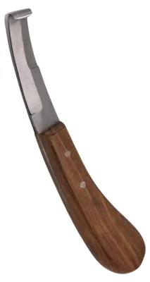 Produktbild von AMKA Hufmesser beidseitig geschliffen mit Holzgriff