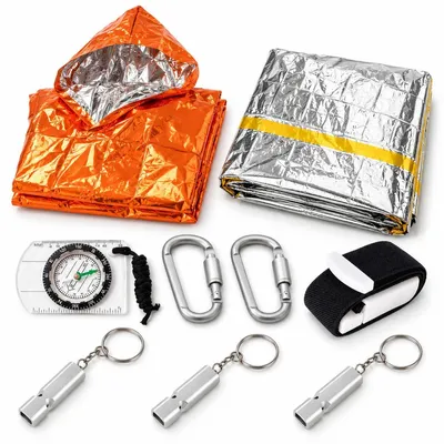Produktbild von Survival Kit Outdoor Notfallset Camping Wandern Vorsorge 5 Varianten zur Auswahl – Survival Kit Basic