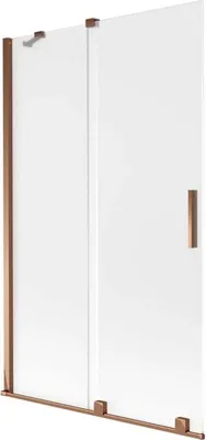 Zdjęcie produktu dla Parawan nawannowy Mexen Velar 110x150 cm, szron, różowe złoto