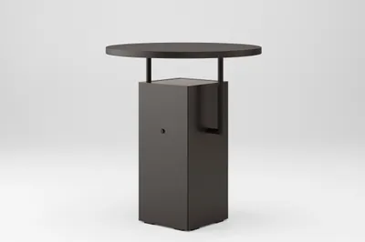 Produktbild von Couchtisch Stilvoller moderner runder Couchtisch mit Metallarmen Arrocco Farbe: schwarz,