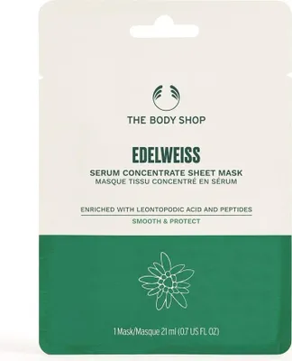 Immagine prodotto di The Body Shop Maschera in fogli concentrata con siero Edelweiss, 21ml