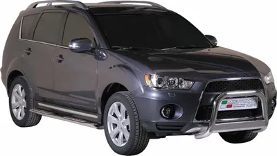 Produktbild von Edelstahl Seitenschweller Schwellerrohre für Mitsubishi Outlander 2010-2012 Grau