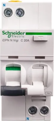Image de Disjoncteur différentiel 2P 20A C 0,03A type AC iDPN N VIGI A9D31620