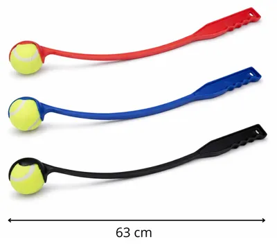 Immagine prodotto di Lanciatore di palline per cani PARENCE da 63 cm con pallina inclusa, giocattolo interattivo, colore a sorpresa