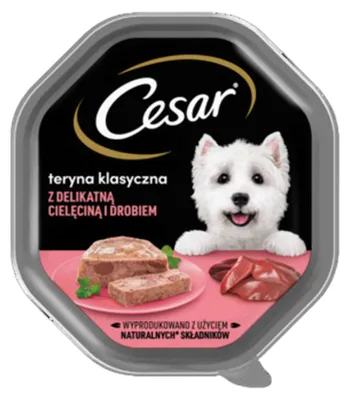 Zdjęcie produktu dla Cesar Tacka z delikatną cielęciną i drobiem 150g
