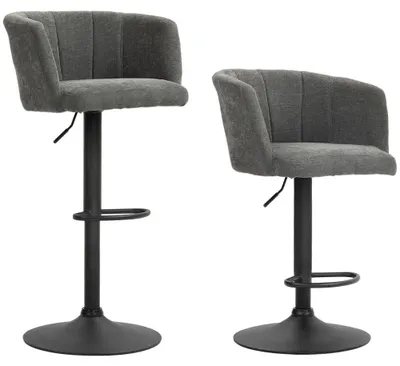 Image de Tabouret de bar - Tabouret bar - Ensemble de tabourets de bar - Chaise de cuisine - Tabourets de bar - Hauteur réglable