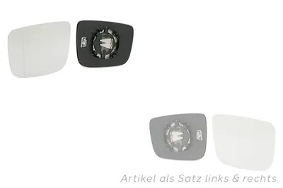 Produktbild von Spiegelglas passend für Volvo XC60 06/13- Set links & rechts 31217273 31217275 31424237 31217278 31217281 31424239 Johns