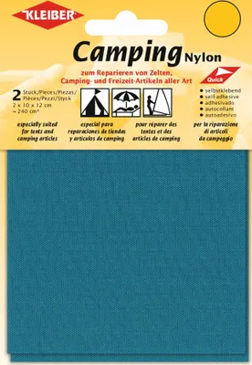 Produktbild von KLEIBER Camping-Flicken Nylon selbstklebend azur 2 Stück