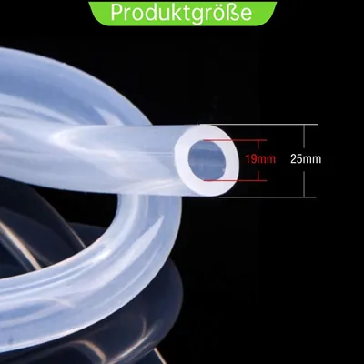 Produktbild von Solidchoice – Transparente Silikonschläuche für den Haushaltsgebrauch, 2 Meter