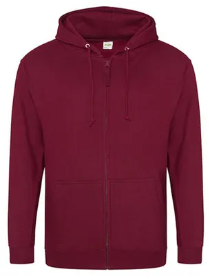 Produktbild von Awdis - Kapuzenpullover für Herren/Damen Uni, Mit Reißverschluss LT2550 (M) (Burgunderrot)
