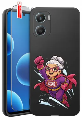 Immagine prodotto di Custodia per Motorola G06 | G06 Power – per la nonna: motivi colorati + vetro 9H