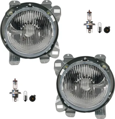 Zdjęcie produktu dla Johns, zestaw reflektorów lewy i prawy odpowiedni dla VW Transporter T3 79- + żarówka 956509 251941105 251941605B 956510