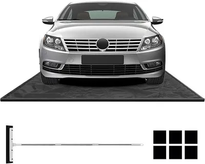 Produktbild von Garage Bodenmatte, 550 x 240 cm Auto Ölauffangmatte, Ölmatte rutschfest & wasserdicht & wiederverwendbar, Garagenmatte Antirutschmatte mit doppelseitigem Klebeband für Werkstatt, Garage
