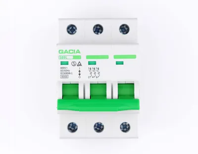 Immagine prodotto di GACIA | Interruttore Magnetotermico SB6L B 3P 25A - Compatto - Sicuro - Con Display - Per Casa