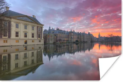 Produktbild von MuchoWow® Poster Den Haag - Fluss - Himmel 120x80 cm - Bilder