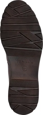 Produktbild von Tamaris Damen Stiefelette Chalsea unifarben Blockabsatz Vegan 1-25483-45, Größe:37 EU, Farbe:Braun