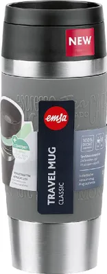 Image de Emsa Travel Mug Classic Isolierbecher 0,36 L pfeffergrau N20205 3110601164