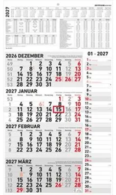 Zdjęcie produktu dla Kalendarz kombinowany na 4 miesiące, rok 2027