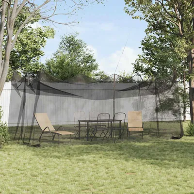 Produktbild von Garten Mücken Netz 156 Mesh Schwarz 3 x 6 x 2,5 m Polyester - Moskitonetze c2855