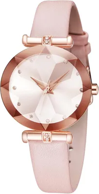 Produktbild von Damen Uhr Klein Wasserdicht Analog Quarz Armbanduhr Damen Lederarmband Minimalistisch Kreative Uhr