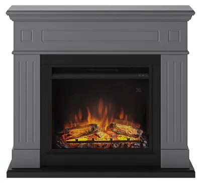 Image de Cheminée électrique décorative "Larsen" Gris foncé - Powerflame