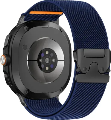 Produktbild von Nylon Armband für Samsung Galaxy Watch 8 / 8 Classic mit Fallschließe Blau