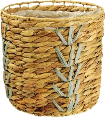 Obrázek produktu pro Ratanový obal na květináč Ø 29 cm x 27 cm hnědý s igelitovou výplní