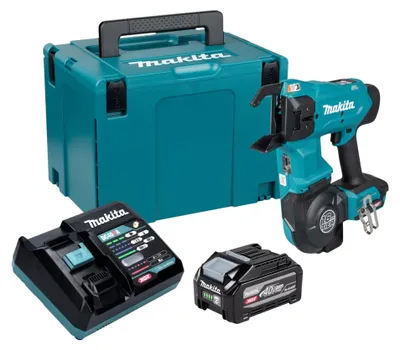 Image de Makita TR 001 GU101 Raccord d'armature sans fil 40 V max. 1,6 mm Brushless + 1 batterie 4,0 Ah + chargeur + Makpac