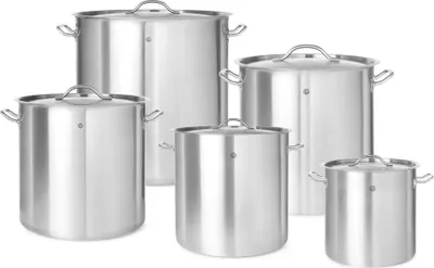 Produktbild von HENDI Suppentopf - mit Deckel Edelstahl 17l 280x280mm Budget