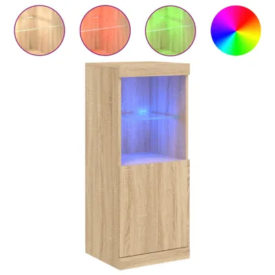 Immagine prodotto di vidaXL Credenza con luci LED rovere Sonoma 41x37x100 cm