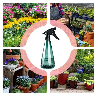 Produktbild von Pflanzen Sprühflasche,Gartensprüher | 500ML Wiederbefüllbarer Behälter Mit Verstellbarer Düse Für Haushalt Reinigung Pflanzenpflege Gartenarbeit Düngung