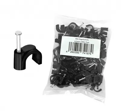 Immagine prodotto di ARLI Supporto per cavo 12 mm NERO 100 pezzi /1218/