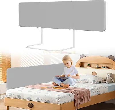 Produktbild von Peviasot Bettgitter klappbar 180 cm, Kinder-Rausfallschutz, 4 Winkel, mit 2 Gurten & Aufbewahrungstasche