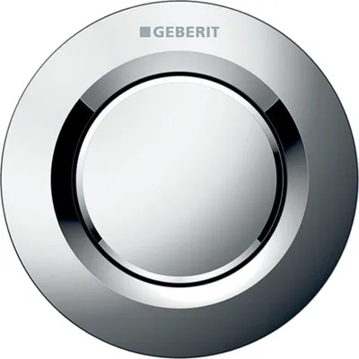 Produktbild von Geberit Typ 01 Fernbetätigung, rund, pmeum. 1-M-Sp., Unterputz-Drücker, chrom glänzend