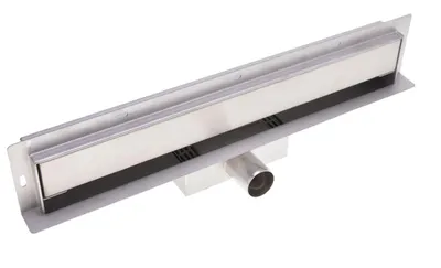 Obrázok produktu pre Aqbau Sprchový žľab Nástenný odtok Podlahový odtok Odtokový žľab z nehrdzavejúcej ocele – 100 cm