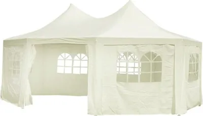Image de vidaXL | Tente de jardin Over | Crème 6 x 4,5 x 3 m Tissu