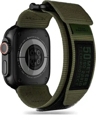 Produktbild von Pasek Tech-Protect Scout Pro Apple Watch 4/5/6/7/8/9/SE/Ultra 42/44/45/49mm militrgrn