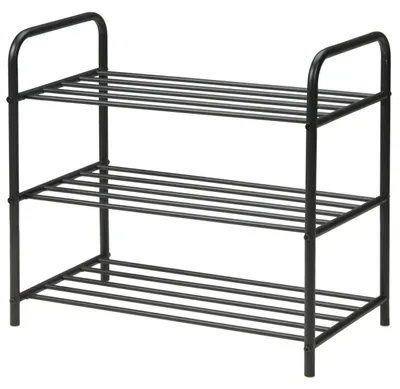 Produktbild von Ambiance Schuh-Organizer, Metall, 56 x 66 x 34 cm, schwarz