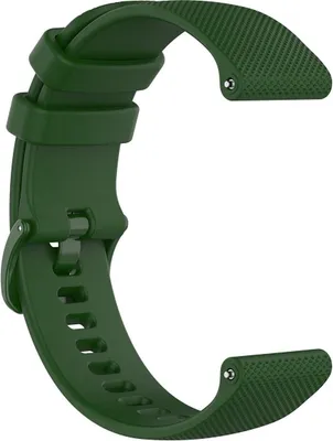 Immagine prodotto di Bracciale in silicone – compatibile con Garmin Venu / Venu 2 Plus / Venu SQ / SQ 2 / Vivomove (HR - Style - Luxury - Sport) / Vivoactive 3 / 5 / 6 / Forerunner 55 / 165 / 245 / 645 / 570 – 42 mm – verde scuro