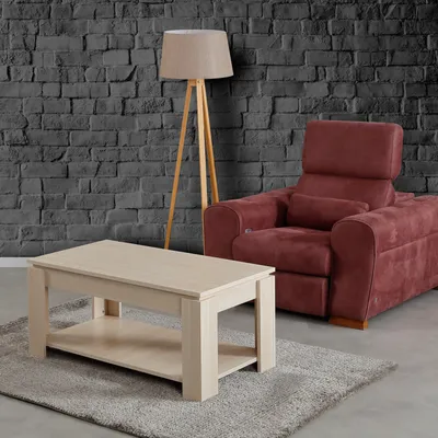 Immagine prodotto di Skye Decor, Shelf - Light Oak, tavolino, rovere chiaro, 100% pannelli di particelle rivestiti in melamina, 104 x 56 x 47 cm