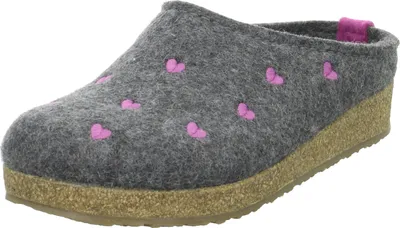 Image de Haflinger Chaussons GRIZZLY CUORICINO Gris Femme