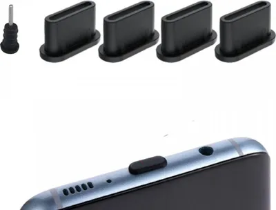 Produktbild von 4 Stück USB C Staubschutz, USB C Staubschutzstecker, Silikonhülle USB 3.1 Typ C Anschluss USB C Schutzkappe mit iPhone 15 Modellen, MacBook und Samsung Galaxy
